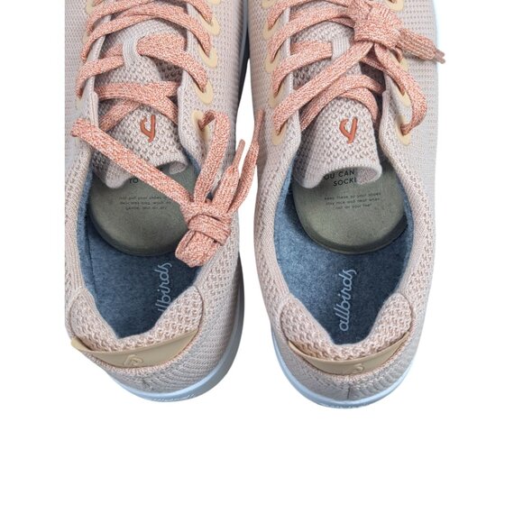 Allbirds Tree Pipers Peach White Mens 14 Lightweight Mesh Casual Walking Shoes - Picture 5 of 7